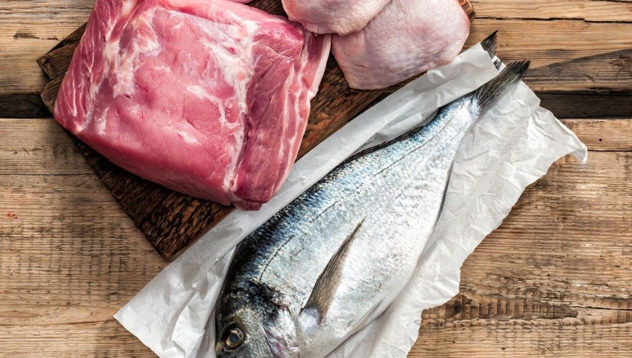 mięso i ryby na zapalenie prostaty